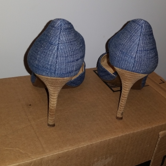 JESSICA SIMPSON - denim heels - Picture 6 of 6